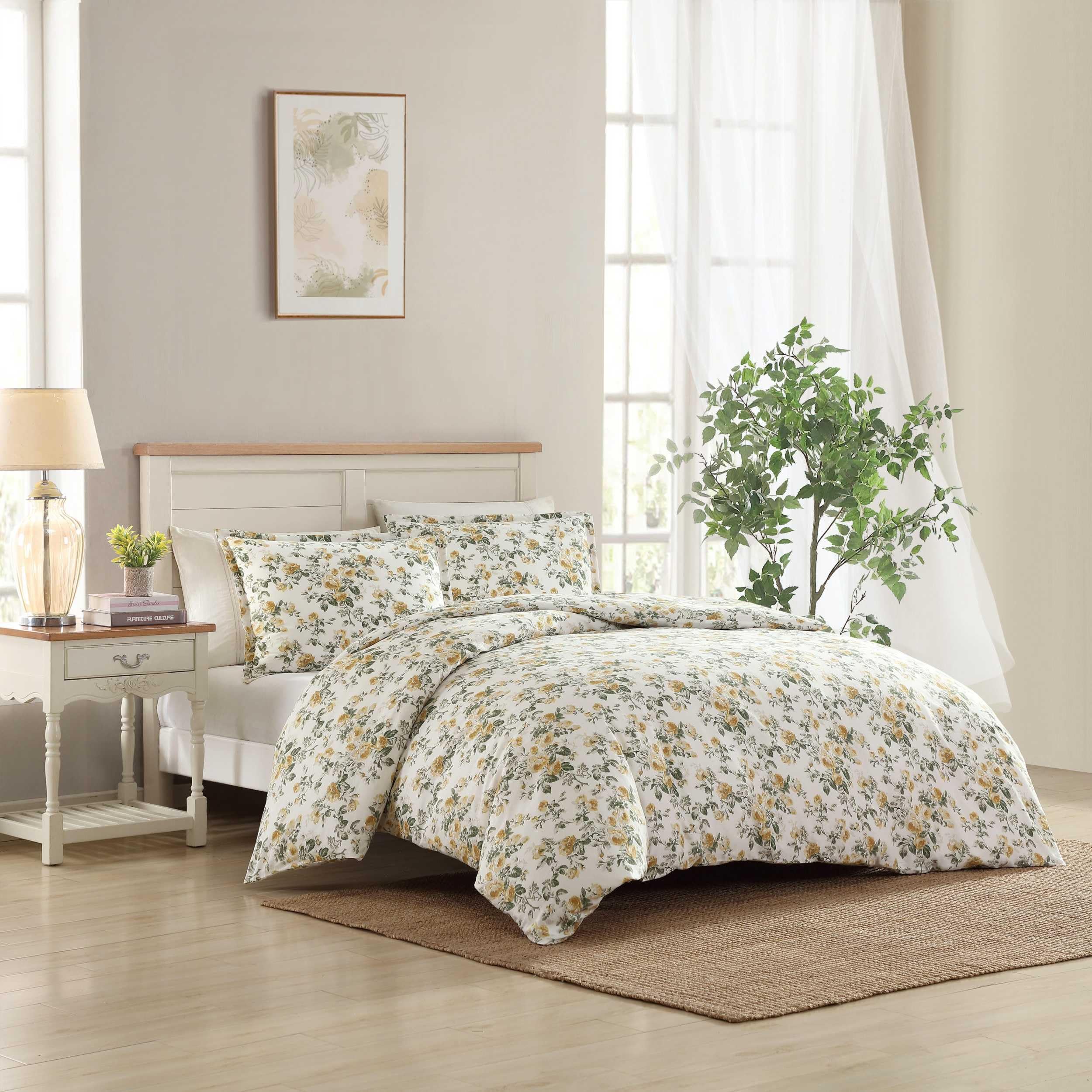 Amazon｜Laura Ashley - キング 掛け布団カバーセット、スーパーソフト